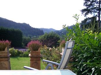 Patio vith view Aberconwy House Snowdonia